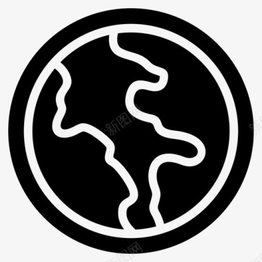 地球地图集行星图标