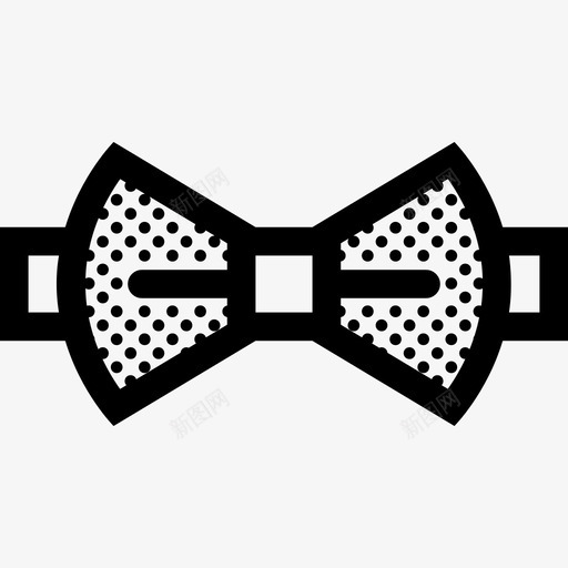 领结服装优雅svg_新图网 https://ixintu.com 领结 服装 优雅 领带 圆点