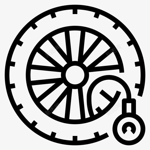 轮胎压力检查车辆svg_新图网 https://ixintu.com 轮胎 压力 检查 车辆 车轮 安全 驾驶