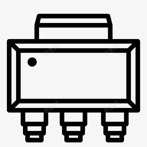 半导体芯片电子svg_新图网 https://ixintu.com 半导体 芯片 电子技术 晶体管