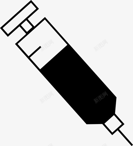 注射器针剂药品svg_新图网 https://ixintu.com 注射器 针剂 药品 疫苗