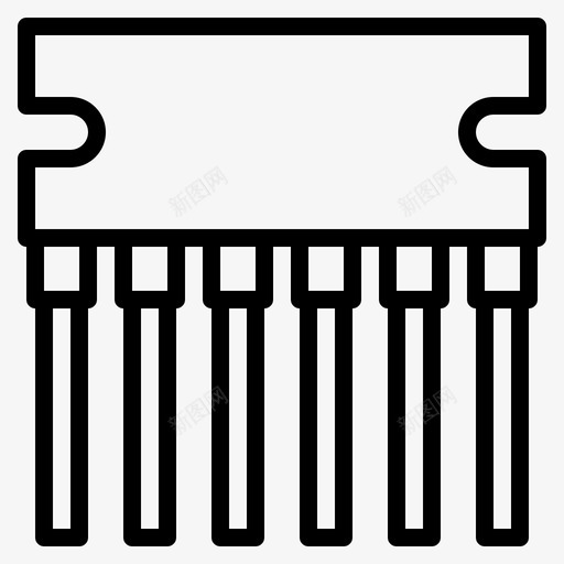 半导体芯片电子svg_新图网 https://ixintu.com 半导体 芯片 电子技术 晶体管