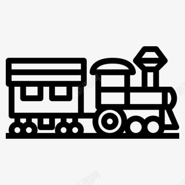 火车玩具火车头铁路图标