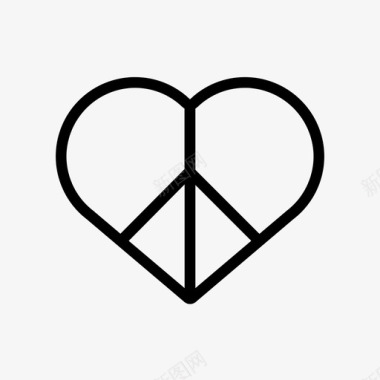 爱和平自由嬉皮士图标
