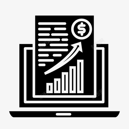 财务报表图表文档svg_新图网 https://ixintu.com 财务 报表 图表 文档 文件 发票 数字 银行 实心 图标