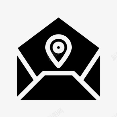 电子邮件gps导航图标