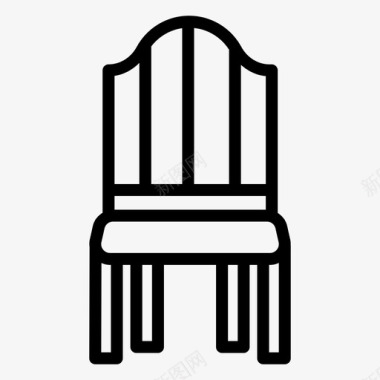 餐椅家具座椅图标