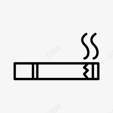 吸烟区雪茄香烟图标