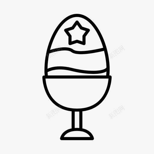 蛋和杯基督教复活节svg_新图网 https://ixintu.com 杯蛋 基督教 复活节 节日