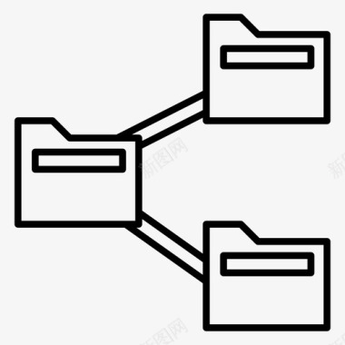 文件夹共享互联网搜索引擎优化图标