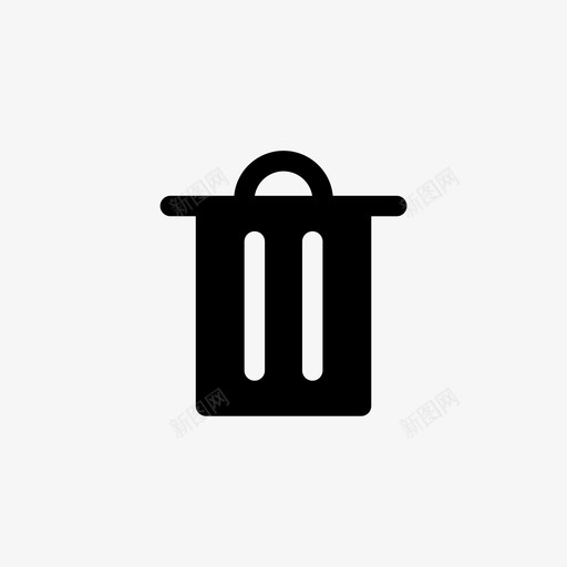 按钮删除界面svg_新图网 https://ixintu.com 按钮 删除 界面 音乐 垃圾桶 视频 多媒体