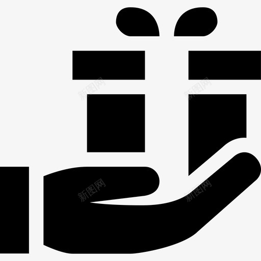 礼物和手生日礼物svg_新图网 https://ixintu.com 礼物 手生 生日 小黑