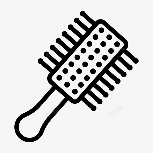 毛刷发刷理发师svg_新图网 https://ixintu.com 毛刷 发刷 理发师 滚筒 发型 理发店