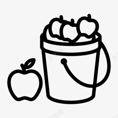 苹果篮苹果作物图标