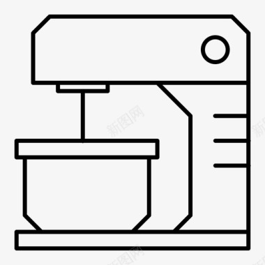 立式搅拌机面包房机器图标