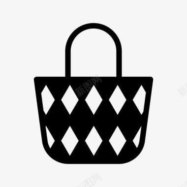 采购产品购物袋购物袋篮子图标