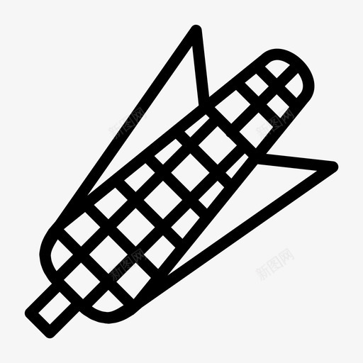 玉米食物蔬菜svg_新图网 https://ixintu.com 食物 玉米 蔬菜
