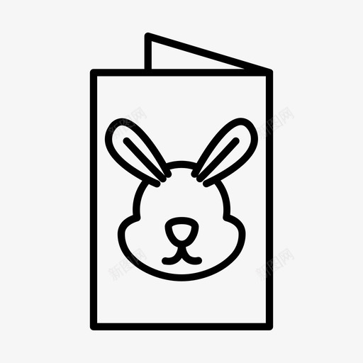 兔子头卡片基督教复活节svg_新图网 https://ixintu.com 兔子 卡片 基督教 复活节 节日