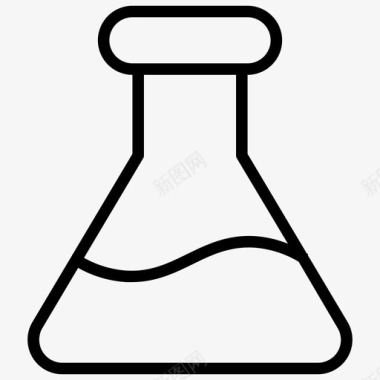 化学瓶教育锥形瓶图标