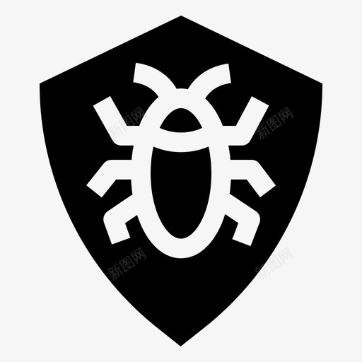 病毒防护病毒检测安全svg_新图网 https://ixintu.com 病毒 防护 检测 安全 屏蔽 基本 填充