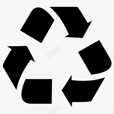 回收再循环再利用图标