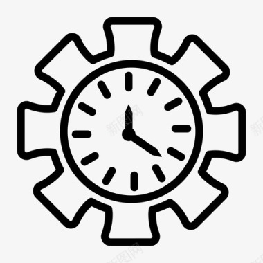 时间管理时钟截止日期图标