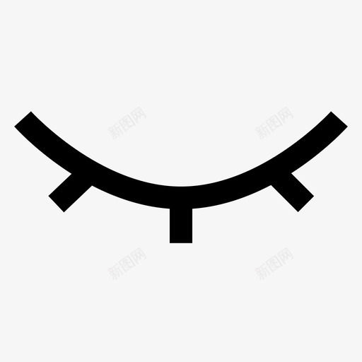 睡眠眼睛睡眠模式svg_新图网 https://ixintu.com 睡眠 用户界面 眼睛 模式