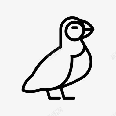 海雀动物鸟图标