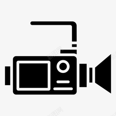 摄像机便携式摄像机录像机图标
