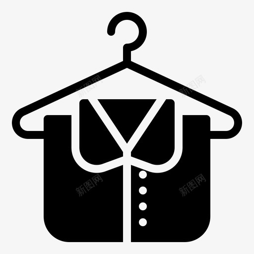 衣架与衬衫时尚缝纫svg_新图网 https://ixintu.com 衣架 衬衫 时尚 缝纫 裁缝 泰勒 固体