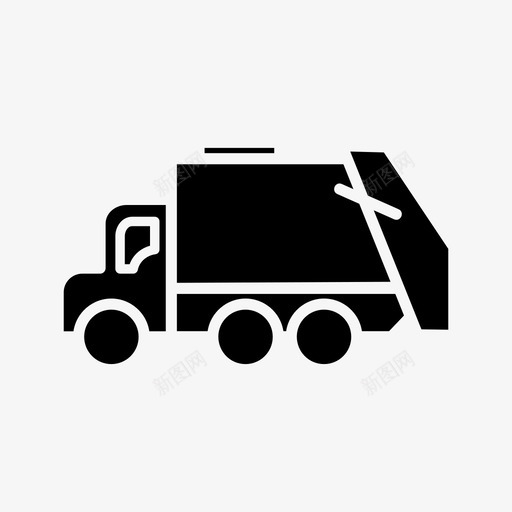 垃圾车货运车送货车svg_新图网 https://ixintu.com 垃圾车 货运 车送 货车 运输车