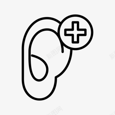 耳朵身体聋子图标