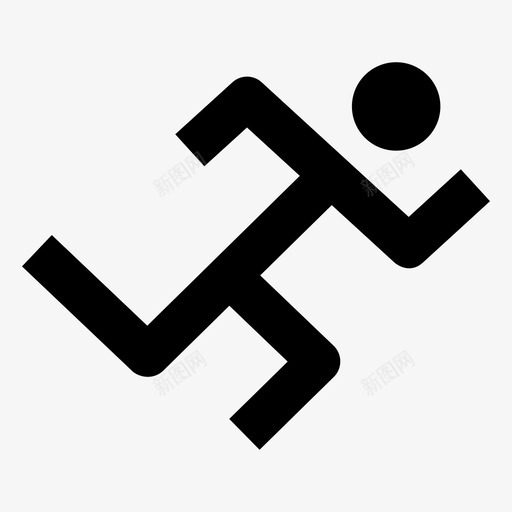 运行逃生撤离svg_新图网 https://ixintu.com 运行 逃生 撤离 退出 基本 元素 黑色 填充