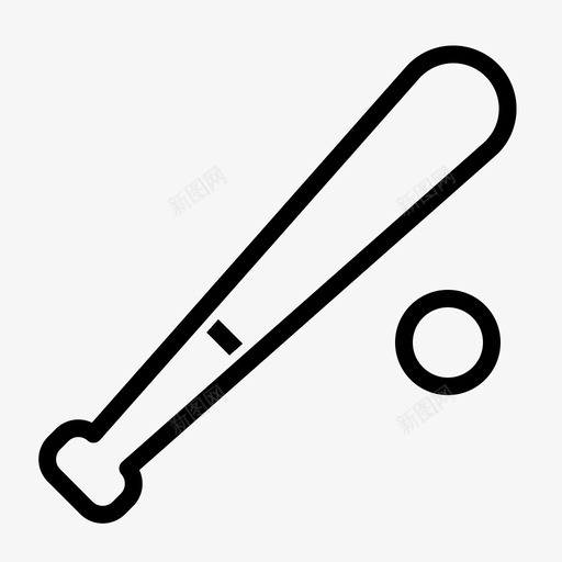 棒球棒棒球帽运动svg_新图网 https://ixintu.com 棒球 球棒 运动