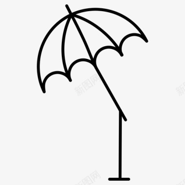 伞图像灯光图标