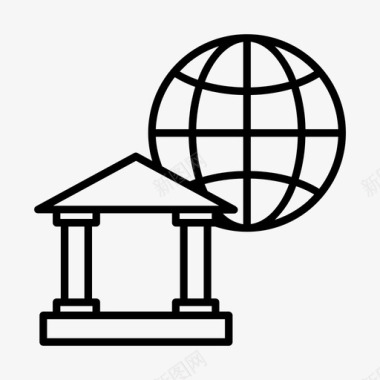世界银行商业金融图标