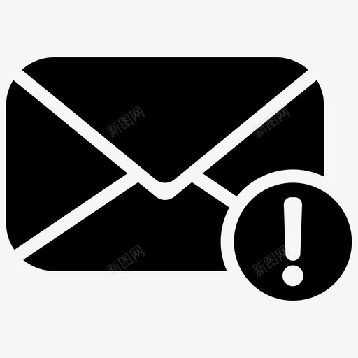 错误电子邮件警报警告svg_新图网 https://ixintu.com 错误 电子邮件 警报 警告
