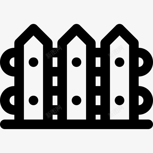 栅栏木板木头svg_新图网 https://ixintu.com 栅栏 木头 木板 村庄 轮廓