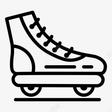 溜冰鞋滚轴运动图标