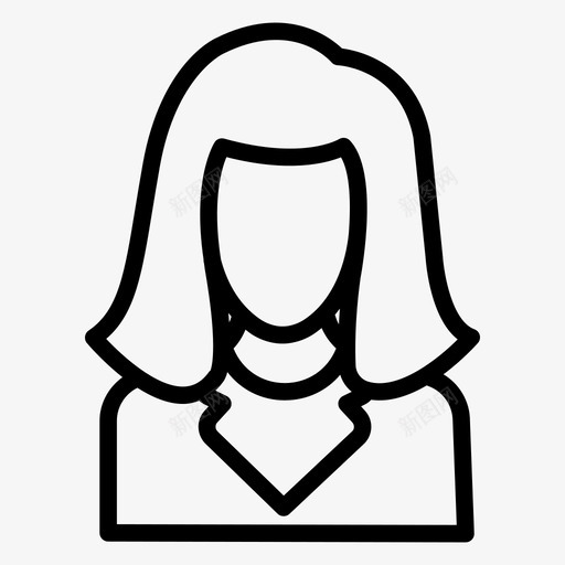 用户女商人顾问svg_新图网 https://ixintu.com 用户 商人 顾问 雇员 经理 经理办 办公室