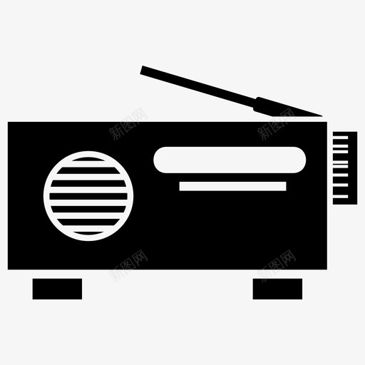 收音机电子产品小玩意svg_新图网 https://ixintu.com 收音机 电子产品 小玩意 音乐 波浪