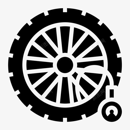 轮胎压力检查安全svg_新图网 https://ixintu.com 轮胎 压力 安全 检查 车轮 驾驶