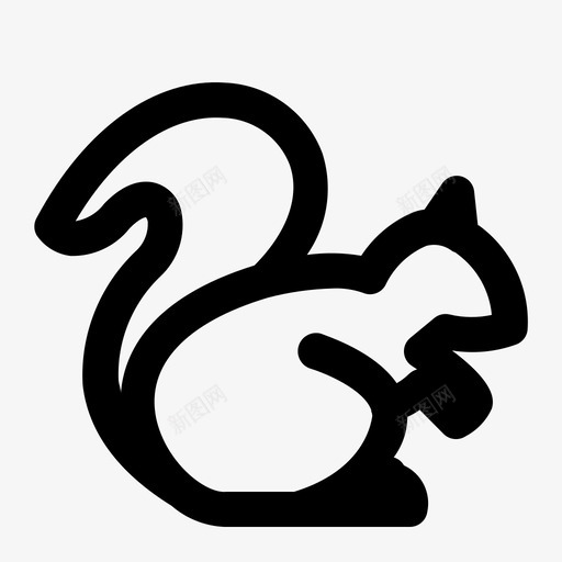 松鼠动物自然svg_新图网 https://ixintu.com 自然 松鼠 动物 坚果 野生 户外 轮廓