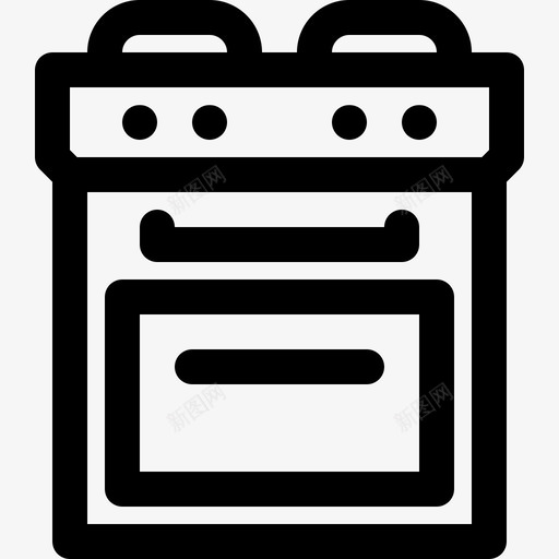电饭锅厨房炉子svg_新图网 https://ixintu.com 电饭锅 厨房 炉子 厨具 轮廓