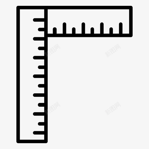 试尺角度建筑svg_新图网 https://ixintu.com 试尺 角度 建筑 测量 尺子 木工