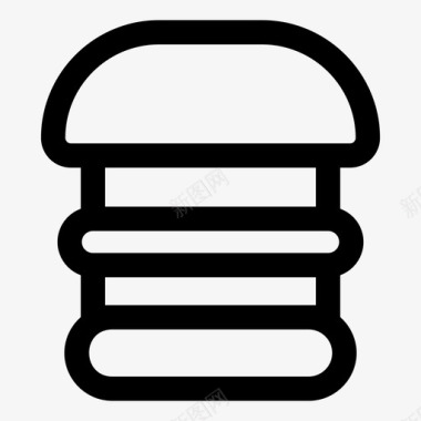汉堡包食物餐图标
