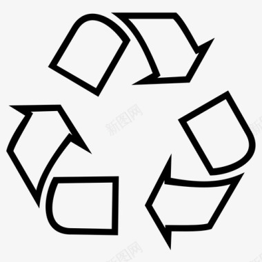 回收再循环再利用图标