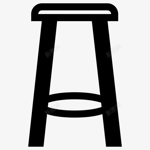酒吧椅家具高脚椅svg_新图网 https://ixintu.com 酒吧 家具 高脚 家用 座椅