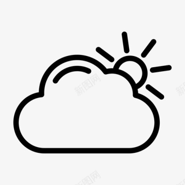 气象学云天气学图标