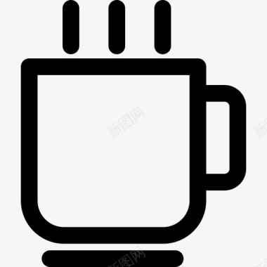 网上商店咖啡杯子图标